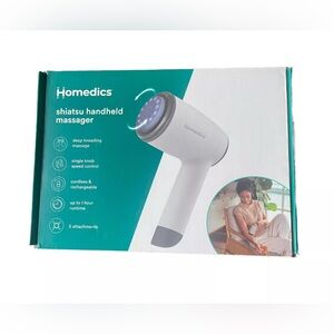 Homedics Shiatsu Handheld Massager. Deep Kneading. Cordless Rechargeable